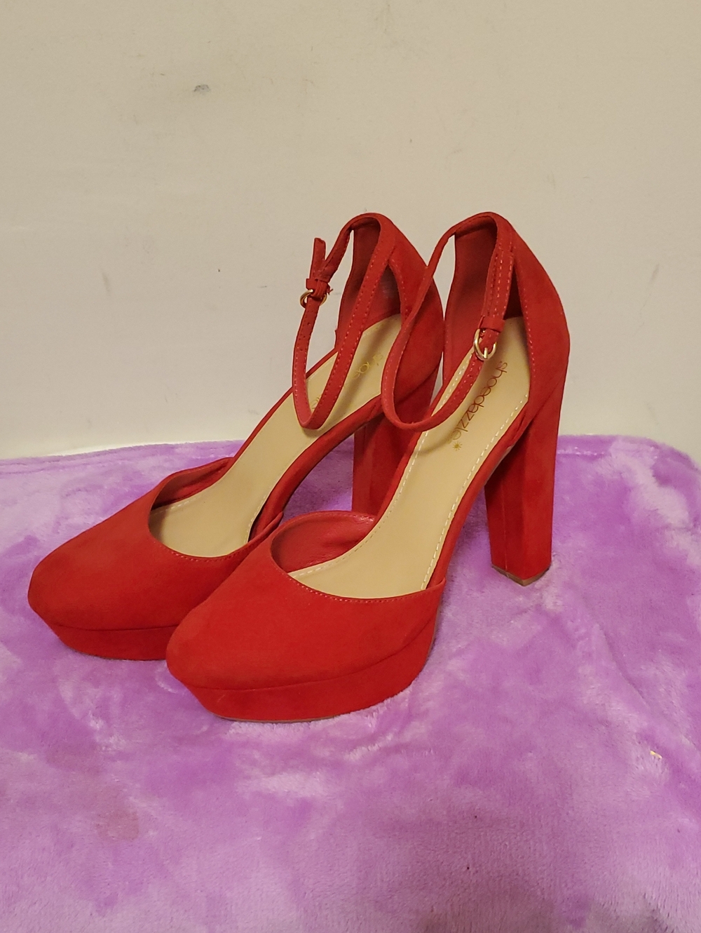 This Red Color Shoes Is